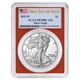 thumbnail image 1 of 2023-W Proof $1 American Silver Eagle PCGS PR70DCAM FDOI Flag Label Red Frame, 1 of 2