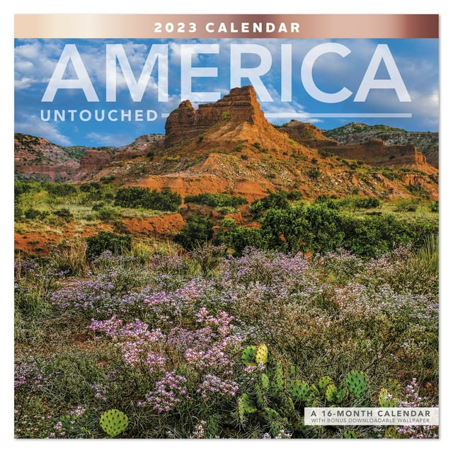 2023 Wall Calendar, America Untouched, 12" x 12" by Mead (WMET2810-23)