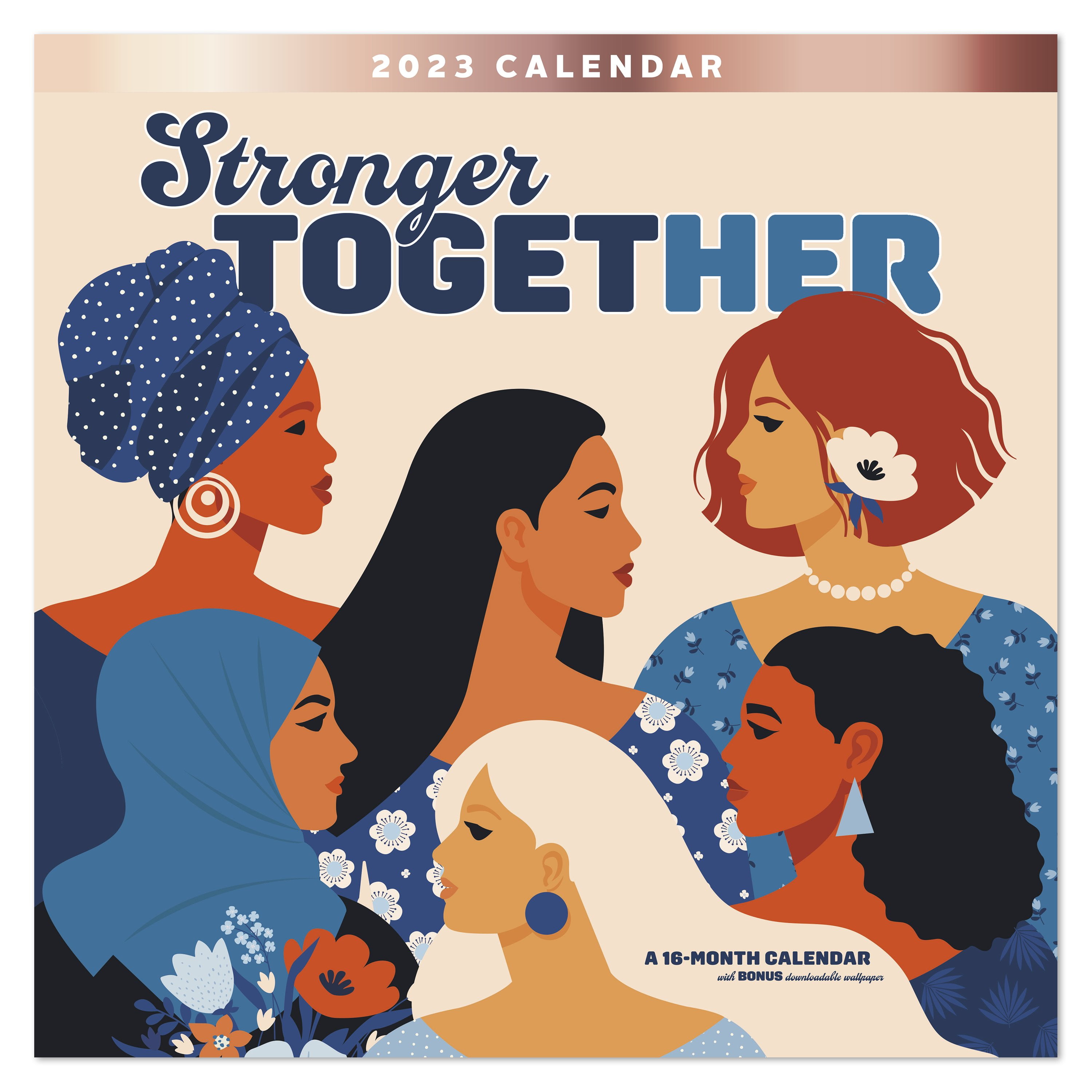 2023 Wall Calendar, Stronger Together, 12" x 12" by Mead (WME35310-23)