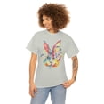 thumbnail image 1 of 2023 Water Rabbit Year Watercolor Paint Design Unisex Heavy Cotton Tee, 1 of 9