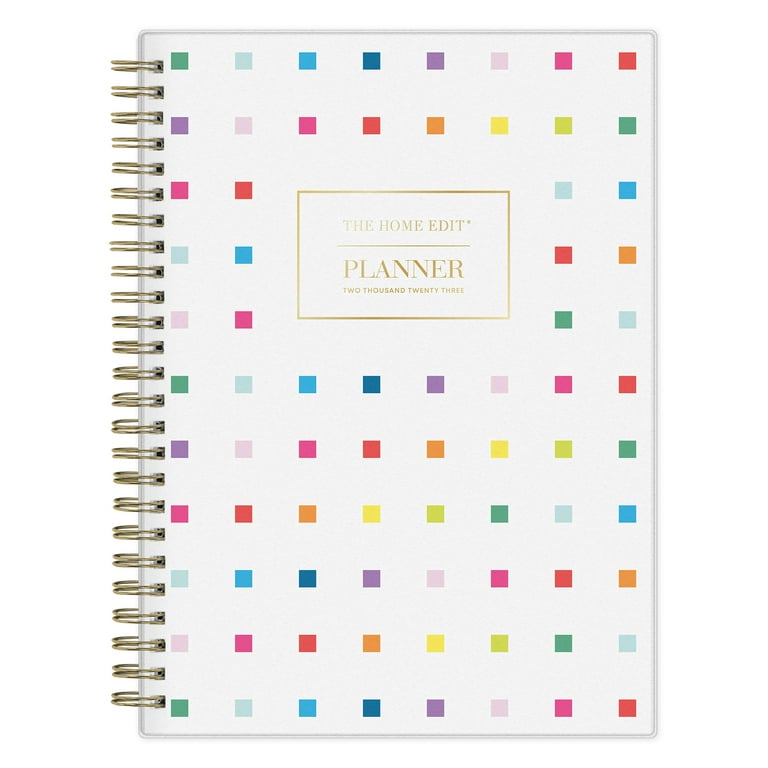 Undated Weekly Planner Refill for 2023-2024, 2-Page per Week with Hourly Schedule, Monthly Tabs, Extra Note Pages, Start Any Time, A5