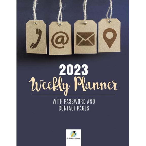 2023 Weekly Planner with Password and Contact Pages, (Paperback)
