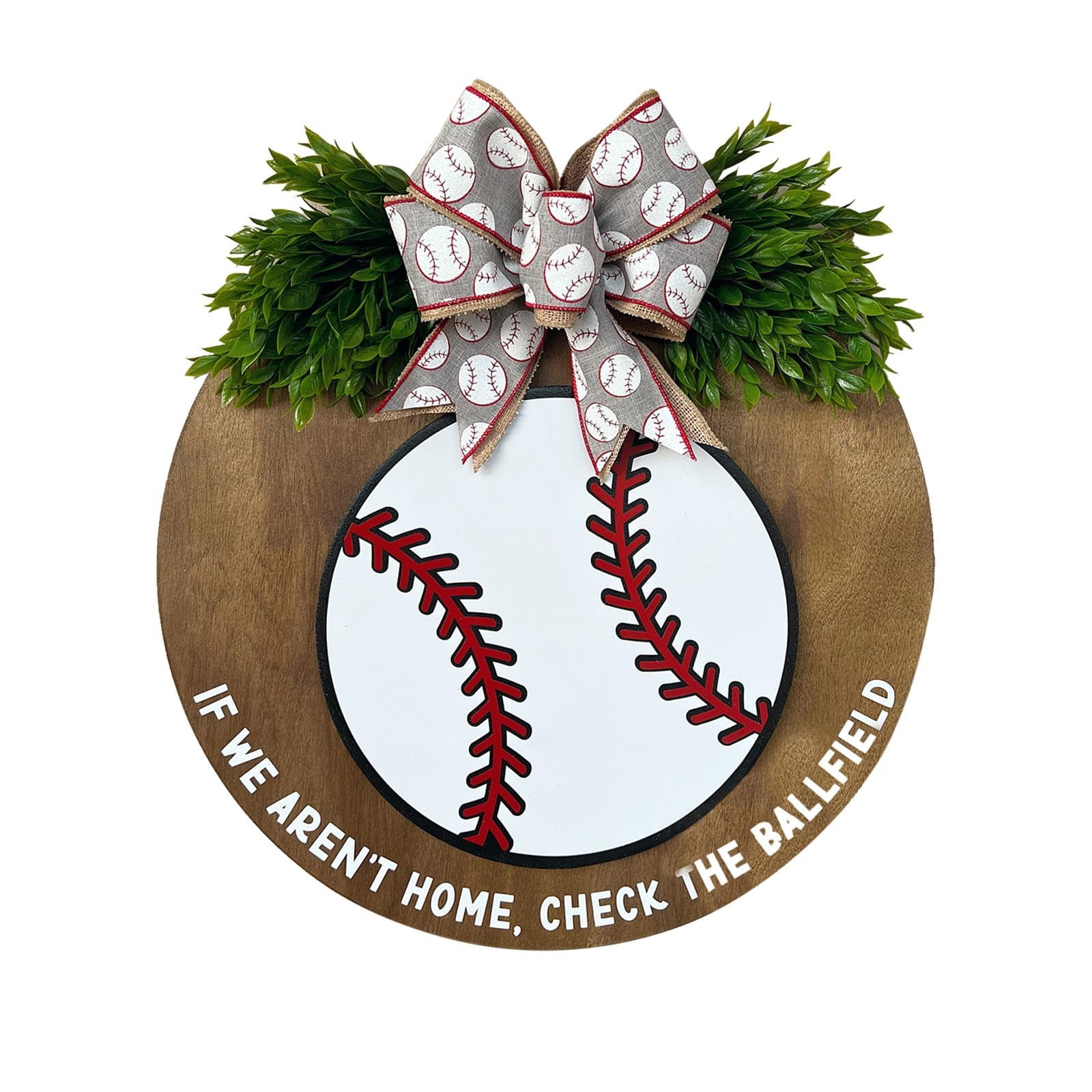 2023 Welcome Baseball Decor Sign Front Door Decorations Baseball Gift