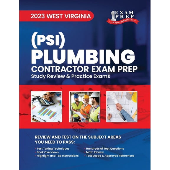 2023 West Virginia Plumbing Contractor (PSI): 2023 Study Review & Practice Exams (Paperback)