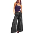 thumbnail image 1 of 2023 Wide Leg Pants for Women High Waisted Lightweight Jeans Street style Solid Color Pants Casual Loose Pants Jeans Baggy Stretch Fit Y2K Pants Jeans XS-L, 1 of 8