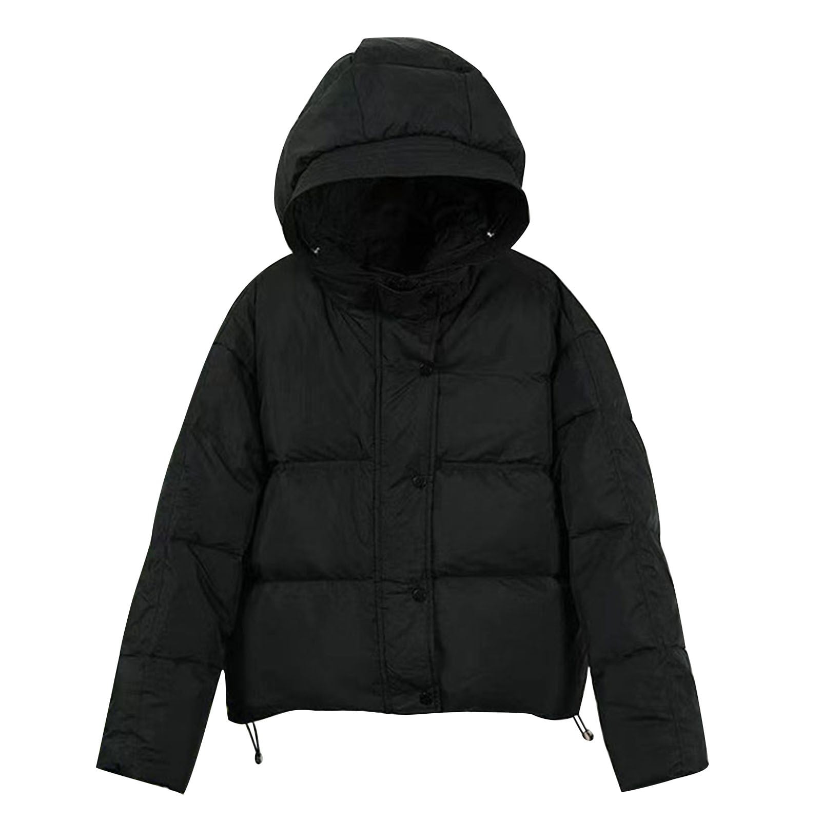  jsarle cyber of monday deals 2023 black of friday sale 1.00  dollar items Warm Womens Jacket Winter Quilted Down Coat Thicken Petite  Length Puffer Jackets Hood Sherpa Outerwear Cold Weather 