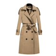 thumbnail image 1 of 2023 Women's Long Trench Coat Slim Fit Waist Cinching Casual High End Outerwear Jacket, 1 of 3