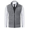 2023 autumn new men‘s cardigan sweater men‘s stand collar sweater
