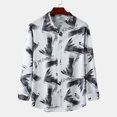 2023 crossborder new Amazon wish men‘s long sleeve shirt men‘s lapel