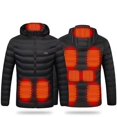 2023 heating cottonpadded jacket men‘s Koreanstyle slimfit charging