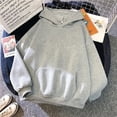 thumbnail image 1 of 2023 letter print new hooded sweater women's spring long-sleeved lazy style loose hooded top, 1 of 6