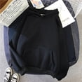thumbnail image 1 of 2023 letter print new hooded sweater women's spring long-sleeved lazy style loose hooded top, 1 of 6