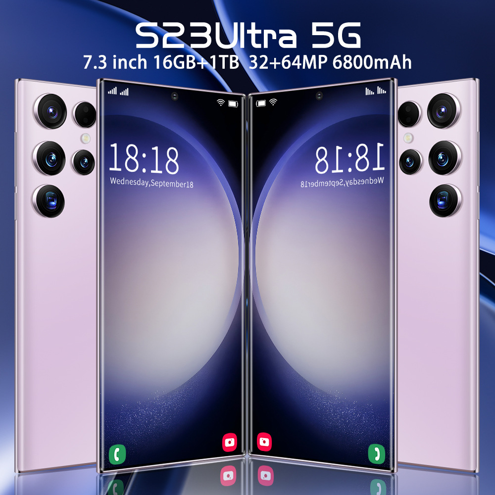 2023 new S23Ultra 5G smartphone 7.3inch ultrahighdefinition inell