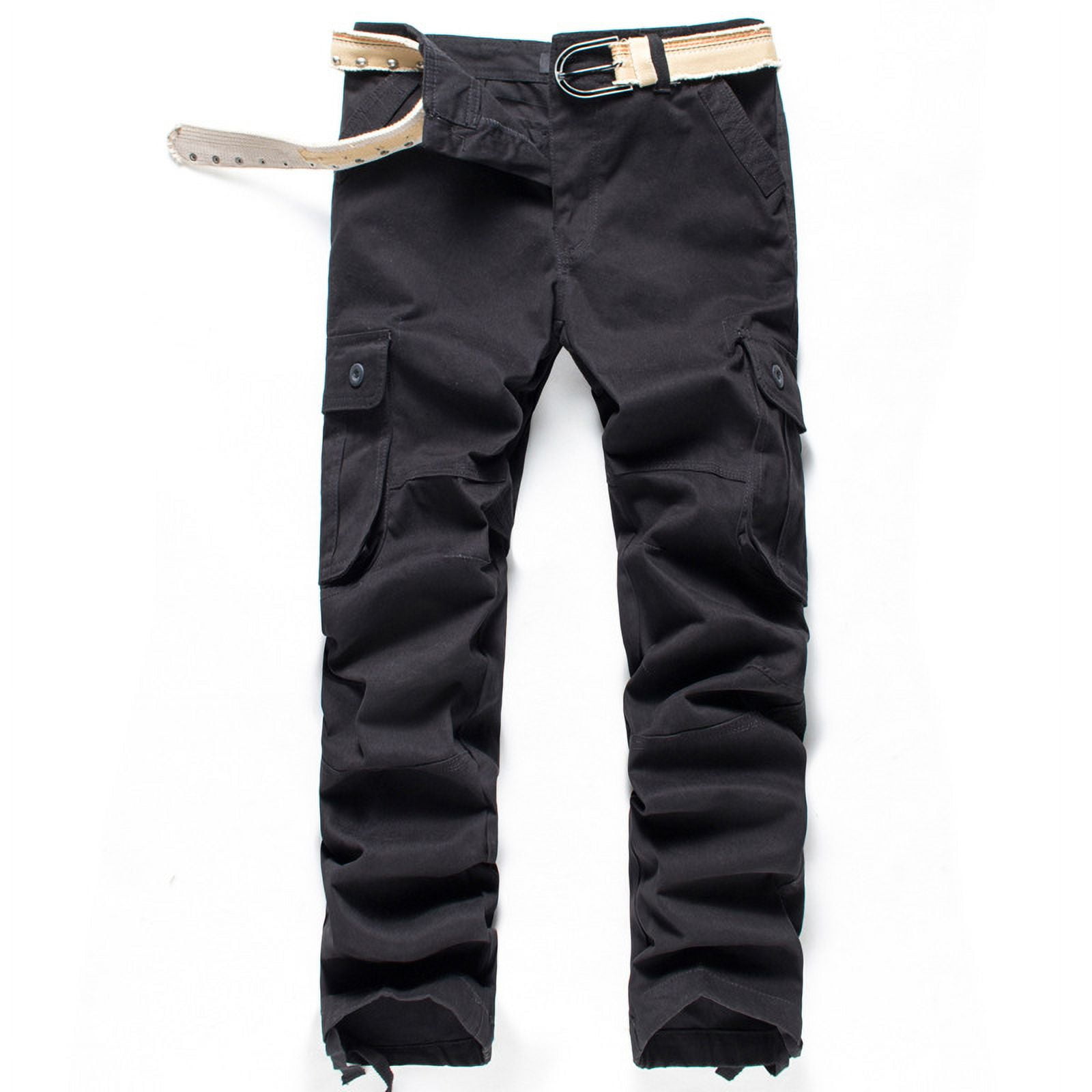 2023 new men‘s casual pants multipocket overalls men‘s pants cotton