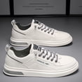 thumbnail image 1 of 2023 spring new men's casual leather shoes popular low-top casual shoes student sneakers, 1 of 4