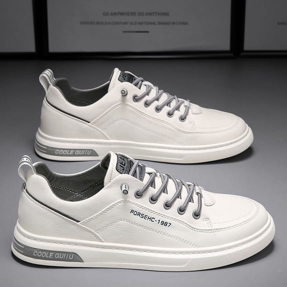 2023 spring new men's casual leather shoes popular low-top casual shoes student sneakers