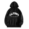 thumbnail image 1 of Mens Hoodies Men Women Letter Graphic Hooded Print Hooded Collar Long Sleeve Sweatshirt Tops, 1 of 5