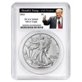 thumbnail image 1 of 2024 $1 American Silver Eagle PCGS MS69 Trump 45th President Label White Frame, 1 of 2