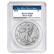 2024 $1 American Silver Eagle PCGS MS69 West Point Label