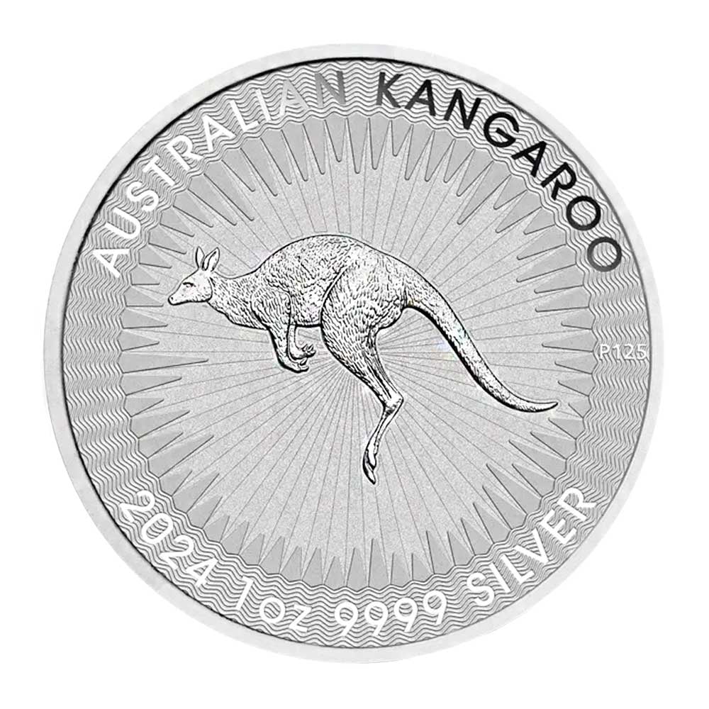 THE PERTH MINT 2024 $1 Australia Silver Kangaroo 1 oz .9999 Fine BU