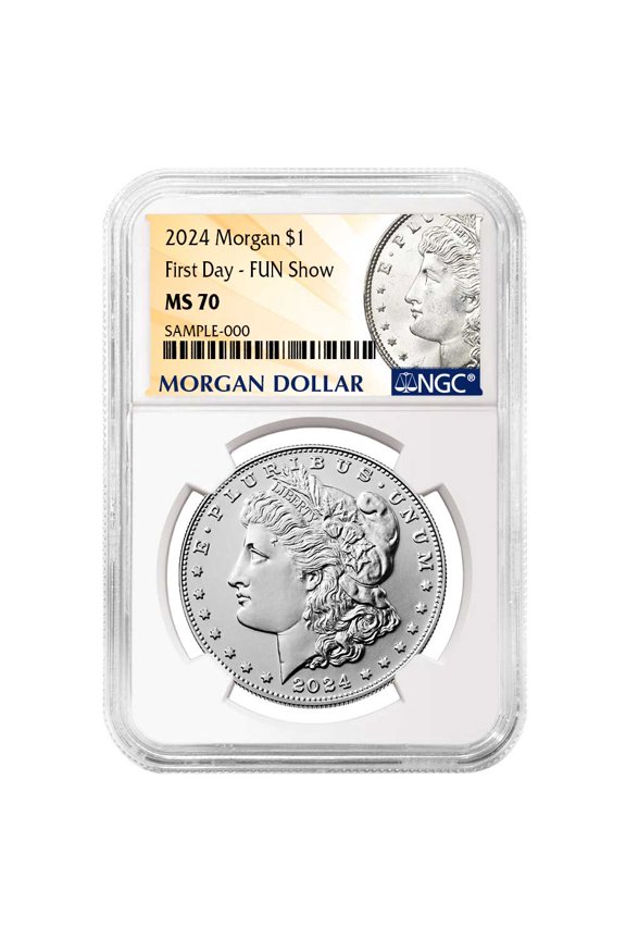 2024 $1 Morgan Silver Dollar NGC MS70 FDI Morgan Label Fun Show Releases