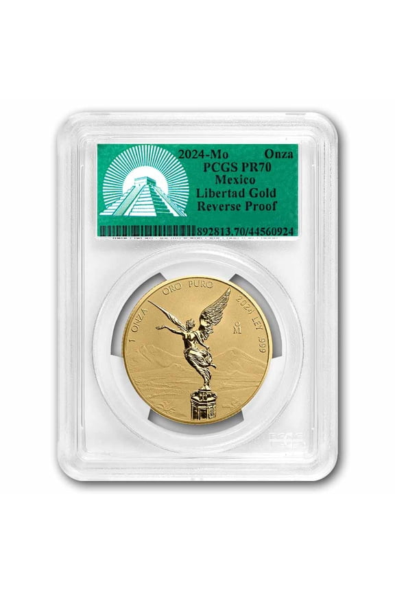 2024 1 oz Reverse Proof Gold Libertad PR-70 PCGS (Green Label)