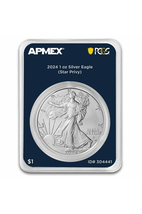 2024 1 oz Silver Eagle (Star Privy) (MD Premier + PCGS FS)