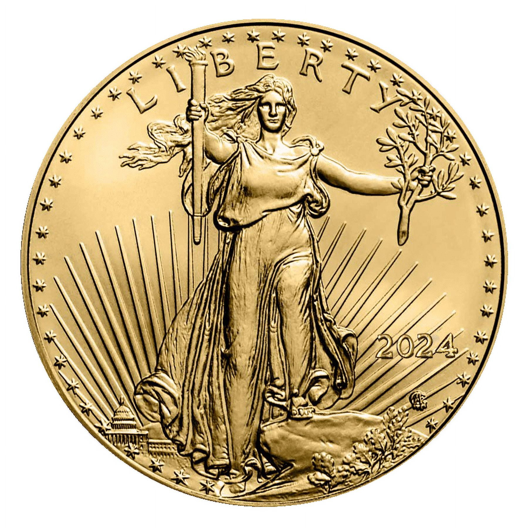 UNITED STATES MINT 2024 $10 American Gold Eagle 1/4 oz Brilliant Uncirculated