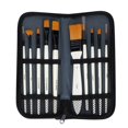 2024 10pcs Artist Paint Brush Set Nylon Hair Watercolor Oil Painting