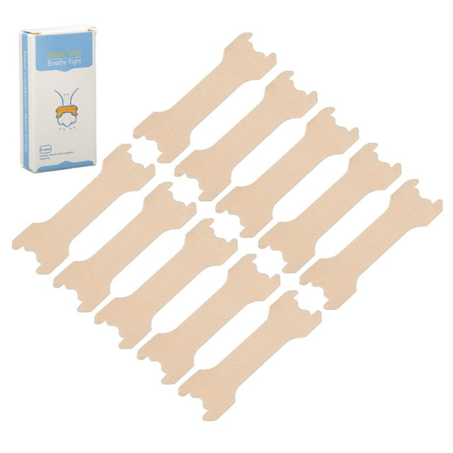 2024 10pcs Nasal Strips Relieve Nasal Congestion Runny Nose Breathe