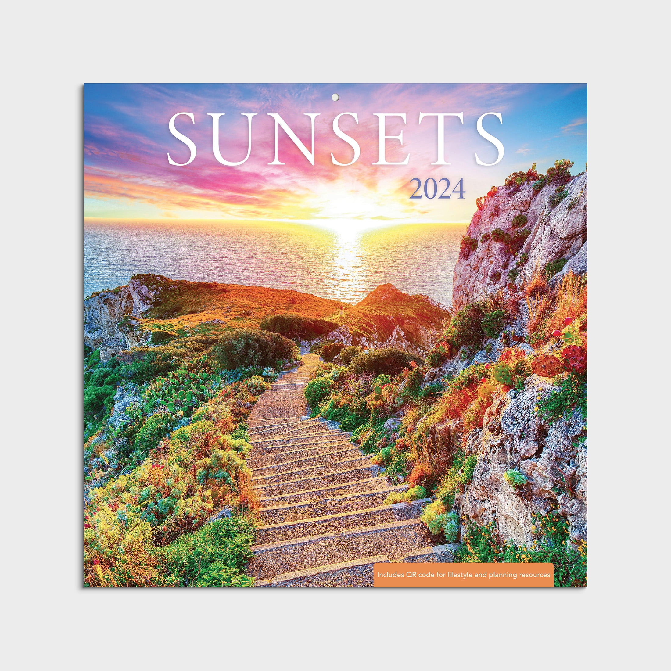 202412 Month Calendar Sunsets 12x12 Hanging Wall Calendar by DaySpring