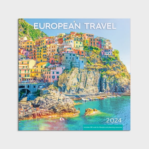 2024-12 Month Hanging Wall Calendar-European Travel -12x12 by Dayspring