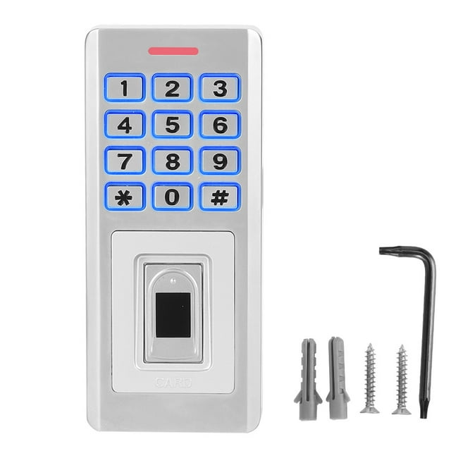 2024 125KHZ RFID Access Control Fingerprint Reader Password ID Card Backlit Keypad Attendance Machine