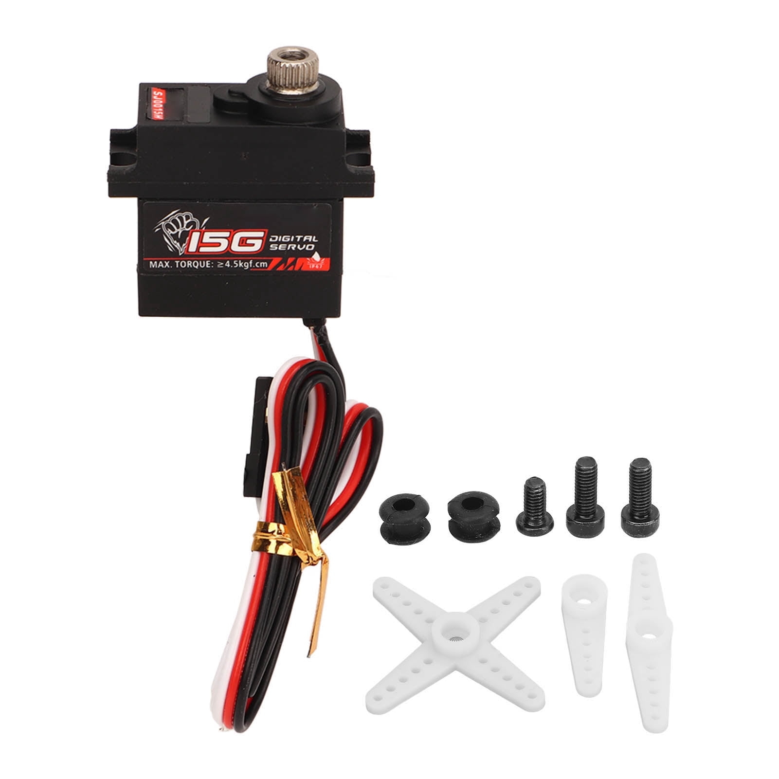 2024 15g Servo Kit Waterproof Metal High Pressure Gear Servo DC 6 to 8 ...