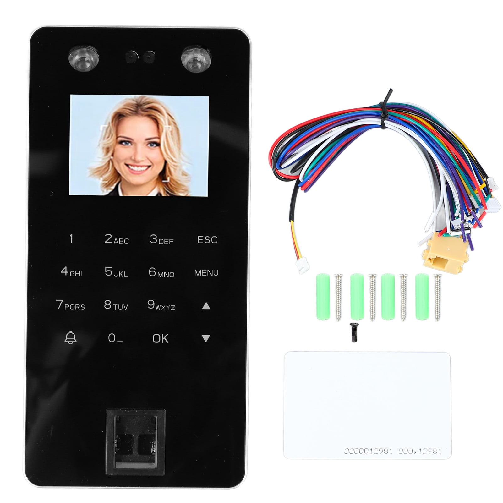2024 2.4In Access Control Time Attendance Machine Sensitive Face and ...