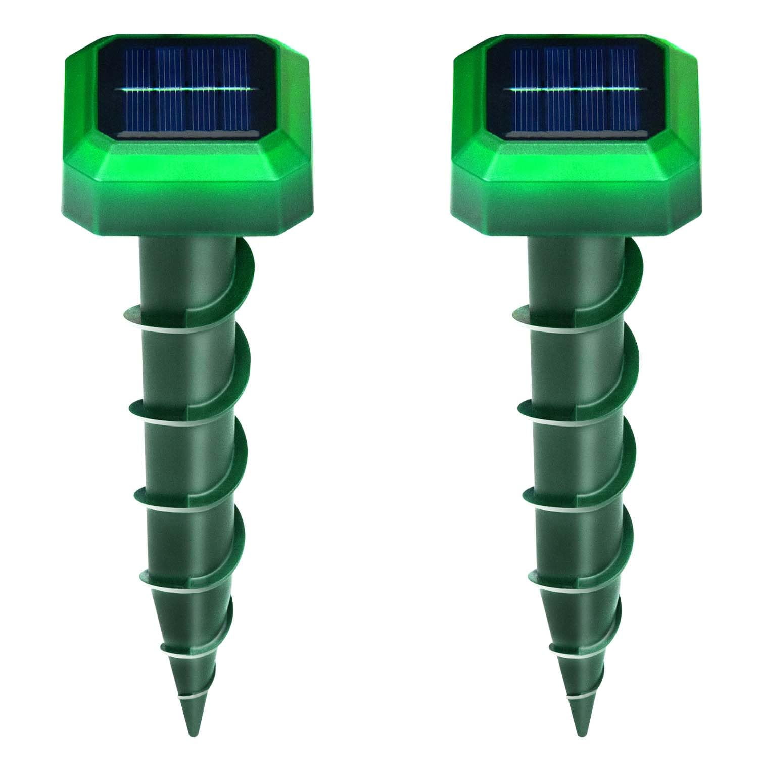 2024 2 Pack SolarEnergy Mouse Repellent with ScrewShape Stakes