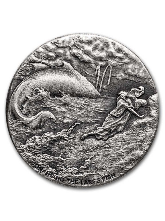 2024 2 oz Silver Coin - Biblical Series (Jonah & the Large Fish)