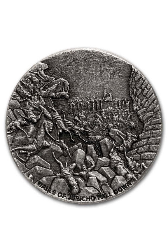 2024 2 oz Silver Coin - Biblical Series (Walls of Jericho Fall)