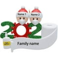2024 2020 Personalized Ornaments Survivor Family of 2 with Face Masks