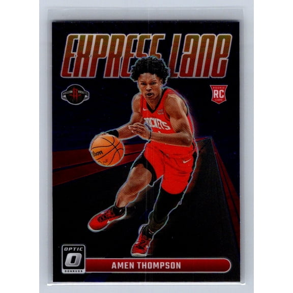 2024 2023-24 Panini Donruss Optic Express Lane Amen Thompson #2 Purple RC
