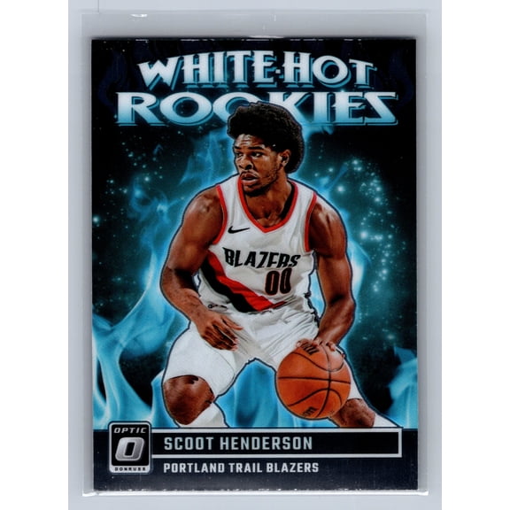 2024 2023-24 Panini Donruss Optic White Hot Rookies Scoot Henderson #15 Rookie