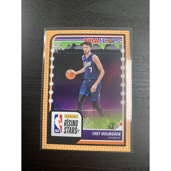 2024 2023-24 Panini Haunted Hoops Chet Holmgren #293 Orange Parallel/Variety Rookie