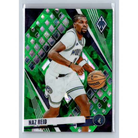 2023-24 Panini Phoenix Naz Reid Minnesota Timberwolves Green Ice #5 /149 Basketball Card