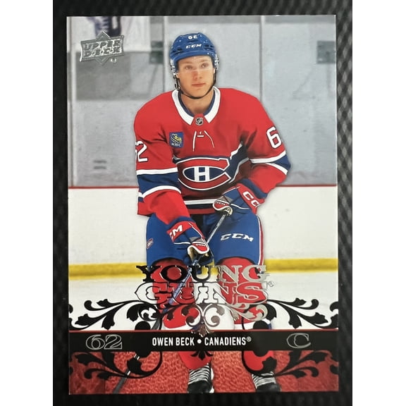 2024 2023-24 Upper Deck Owen Beck Parallel/Variety Rookie Retro Young Guns