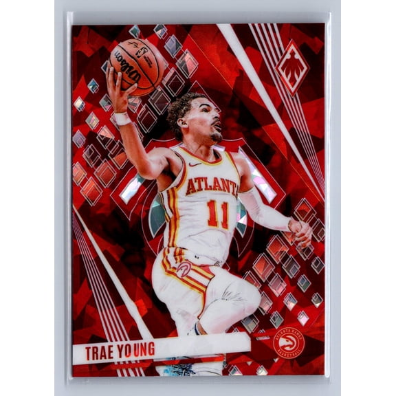 2024 Panini Phoenix Trae Young #156 Red Ice Atlanta Hawks Basketball Card