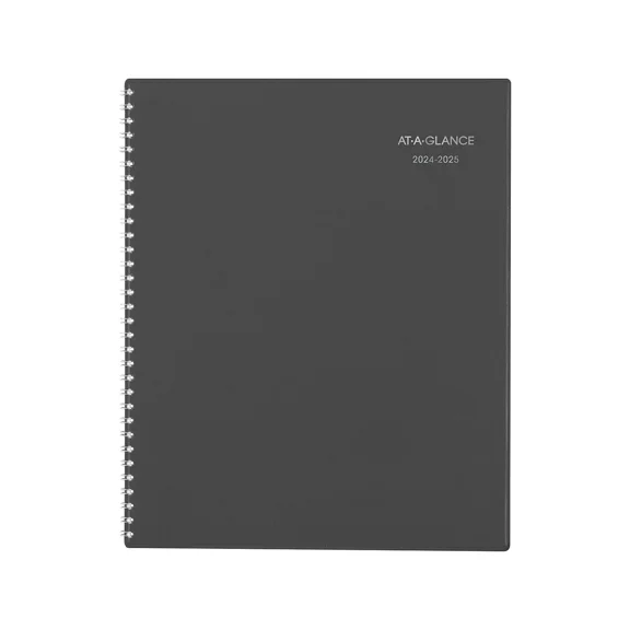 2024-2025 At-A-Glance Dayminder 8.5" X 11" Academic Monthly Planner Poly Cover