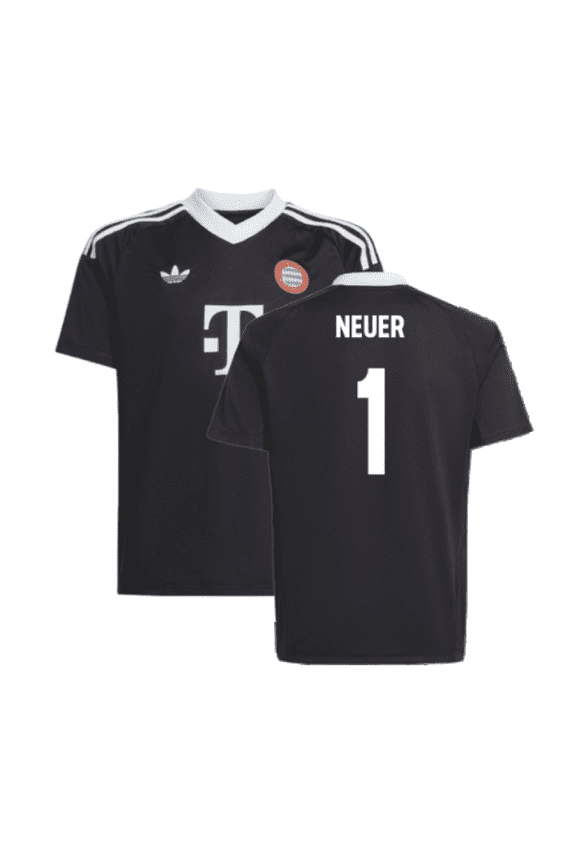 2024-2025 Bayern Munich Third Goalkeeper Shirt (Black) - Kids (Neuer 1)