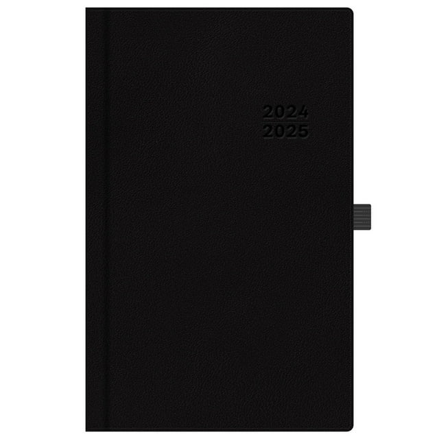 20242025 Bookbound Weekly Monthly Planner, 5x8, Blue Sky, Black