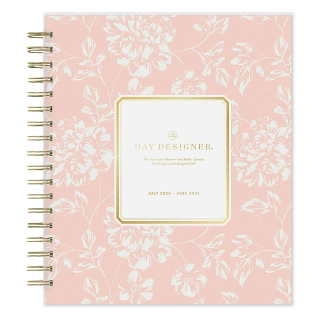 2024 2025 day designer daily monthly planning calendar 8 x 10
