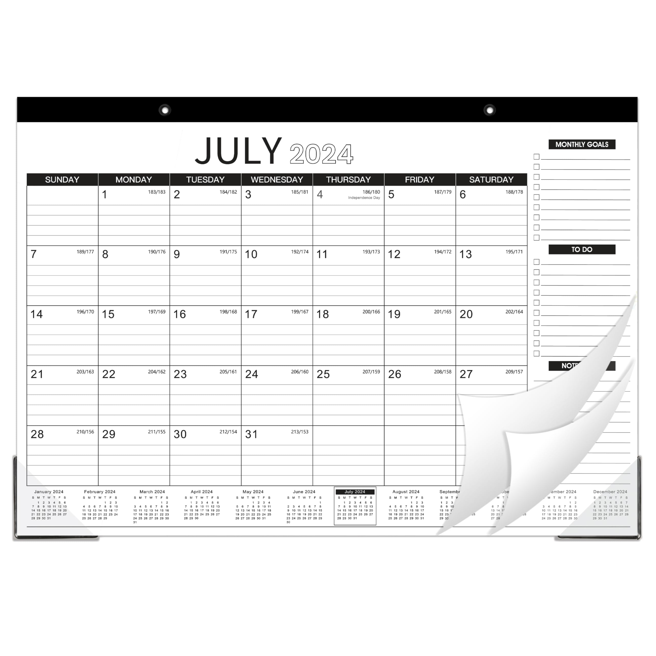 20242025 Desk Calendar Desk Calendar 20242025, July 2024 December